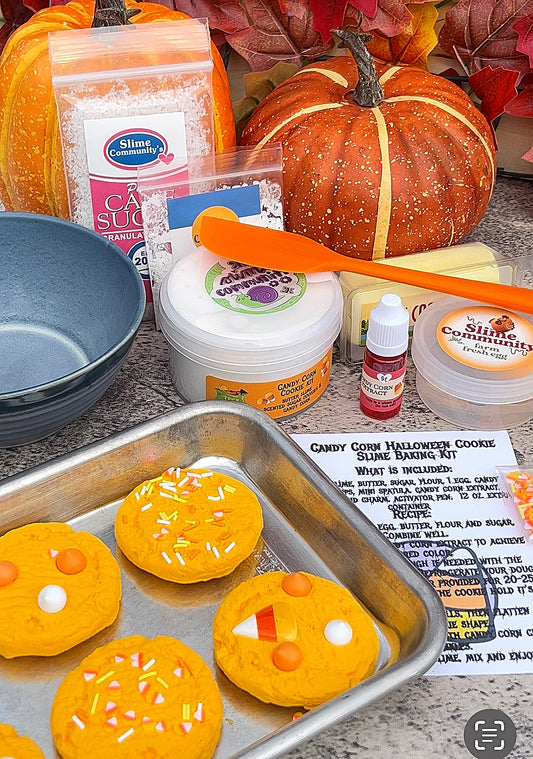 Slime Baking Kit-Pumpkin Pie Kit-DIY slime making kit – Slime