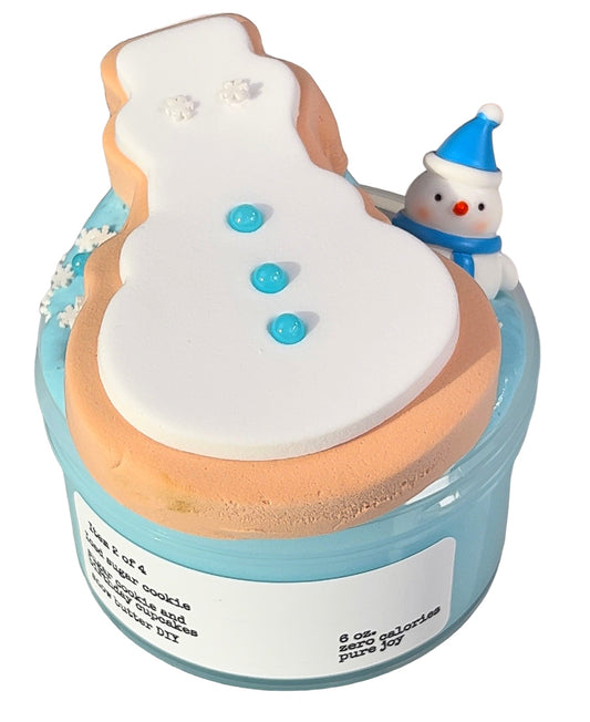 Iced Snowman Sugar Cookie