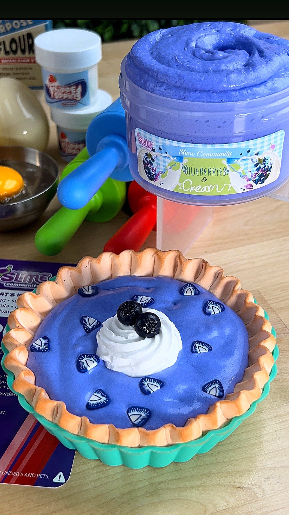 Slime Baking Kit-Blueberries and Cream