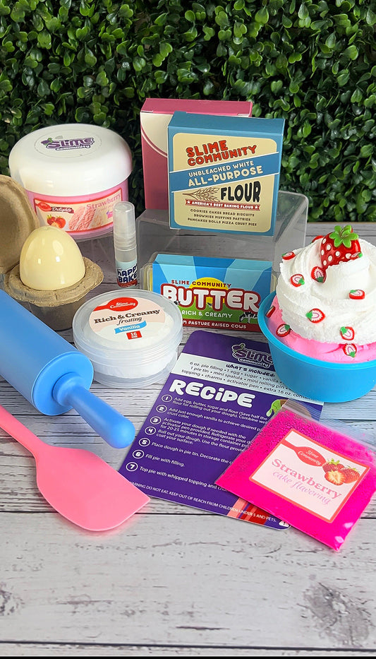 Slime Baking Kit-Strawberry Cake Kit