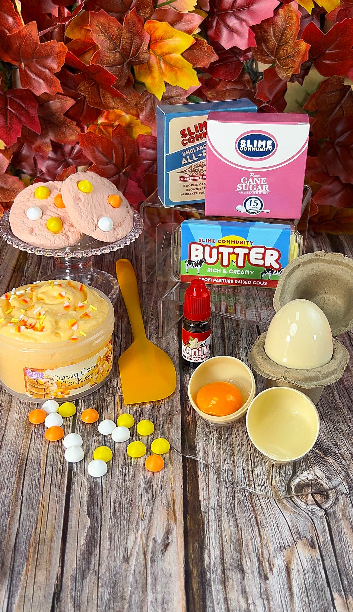 Slime Baking Kit-Candy Corn Cookie Kit