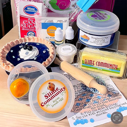 Slime Baking Kit-Peach Pie Kit-DIY slime making kit – Slime Community